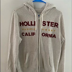 Oatmeal Hollister jacket